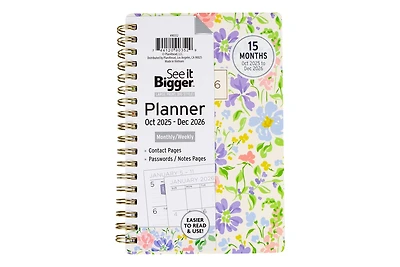 See It Bigger Small 15 Monthly Weekly Planner