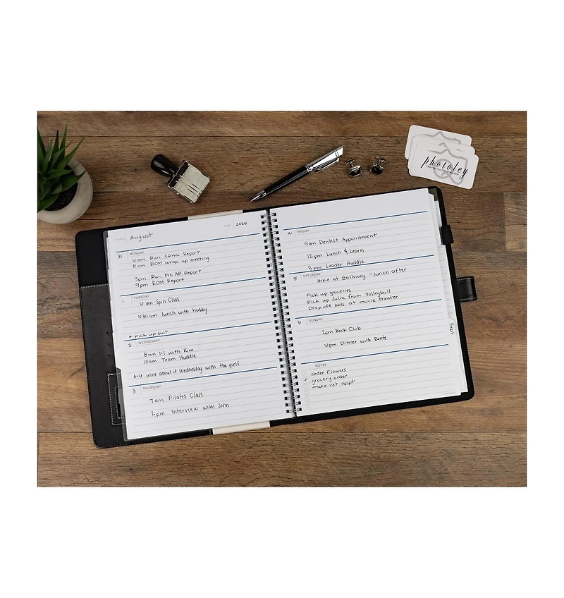 See It Bigger Upgraded Monthly Weekly 15 Month Padfolio Planner