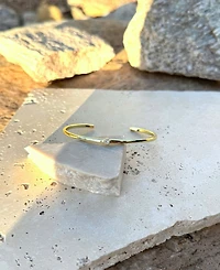 Adornia Gold Cz Skinny Cuff Bracelet