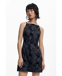 Desigual Women's Flocked short dress