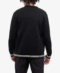Spring + Mercer Men's Long Sleeve Sweater And Full Buttoned With Rib