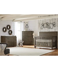 Westwood Design Dovetail Contemporary Wood Chifferobe in Graphite Gray