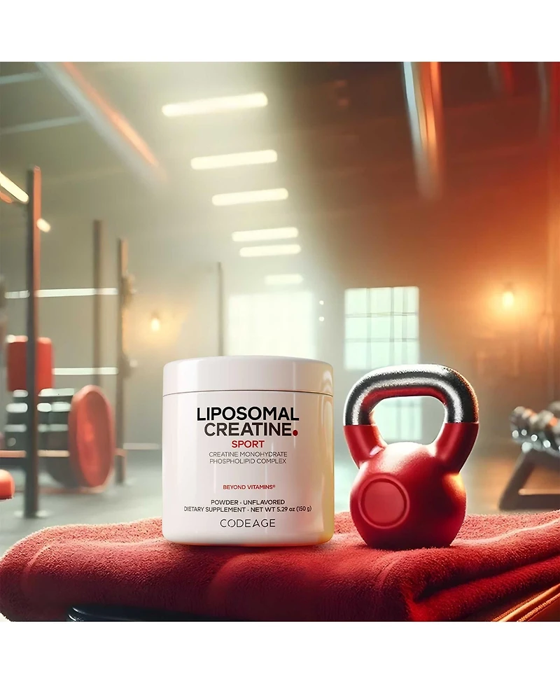 Codeage Liposomal Creatine Powder Supplement, Pure Creatine Monohydrate 5000mg, Pre Workout & Post Workouts