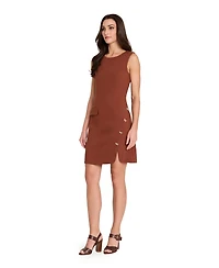 Tahari Asl Women's Sleeveless Bow Detail Dress