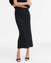 I.n.c. International Concepts Women's Embellished Sweater Skirt, Macy's Exclusive