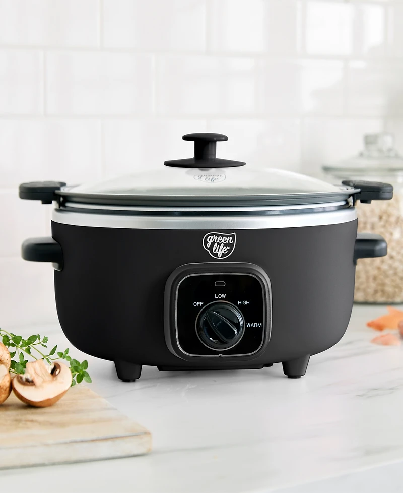 GreenLife 3.5 Quart Cook Duo Slow Cooker