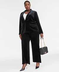 I.n.c. International Concepts Plus Velvet Blazer, Created for Macy's