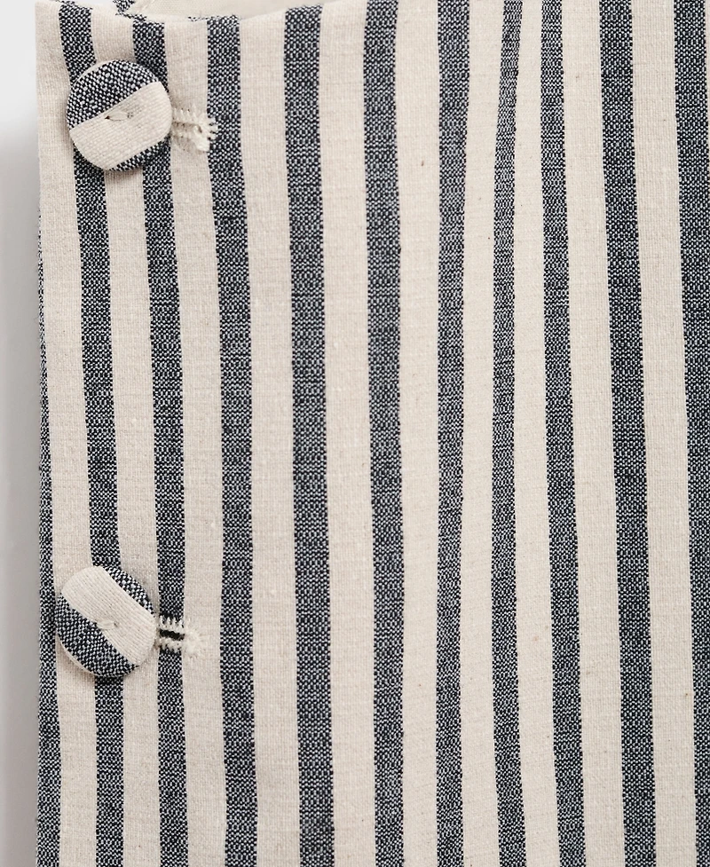 Mango Women's Buttons Striped Top