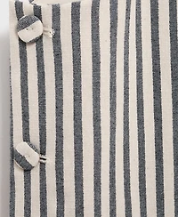 Mango Women's Buttons Striped Top