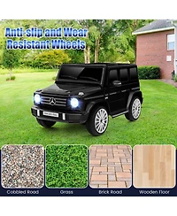 Licensed Mercedes-Benz G500 Kids Ride-on Car 12V Battery Powered Truck Painted