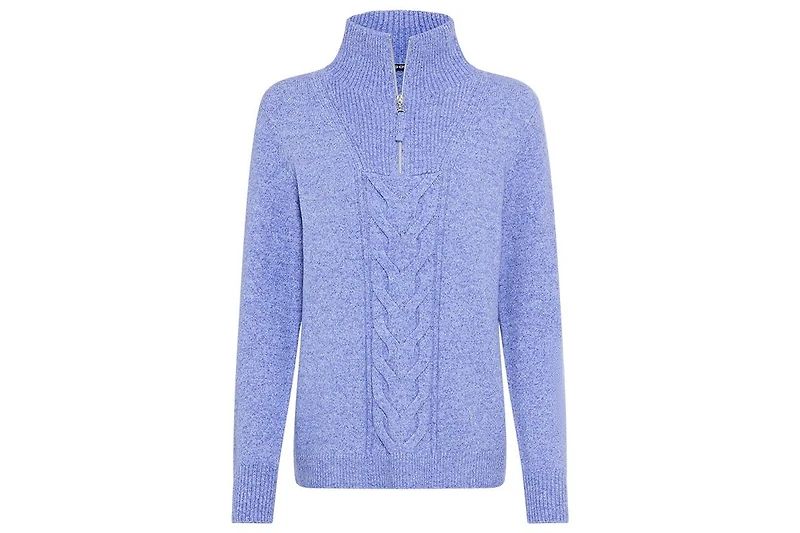 Olsen Women's 1/4 Zip Mock Neck Sweater