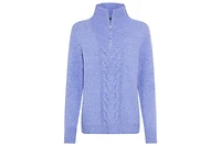 Olsen Women's 1/4 Zip Mock Neck Sweater