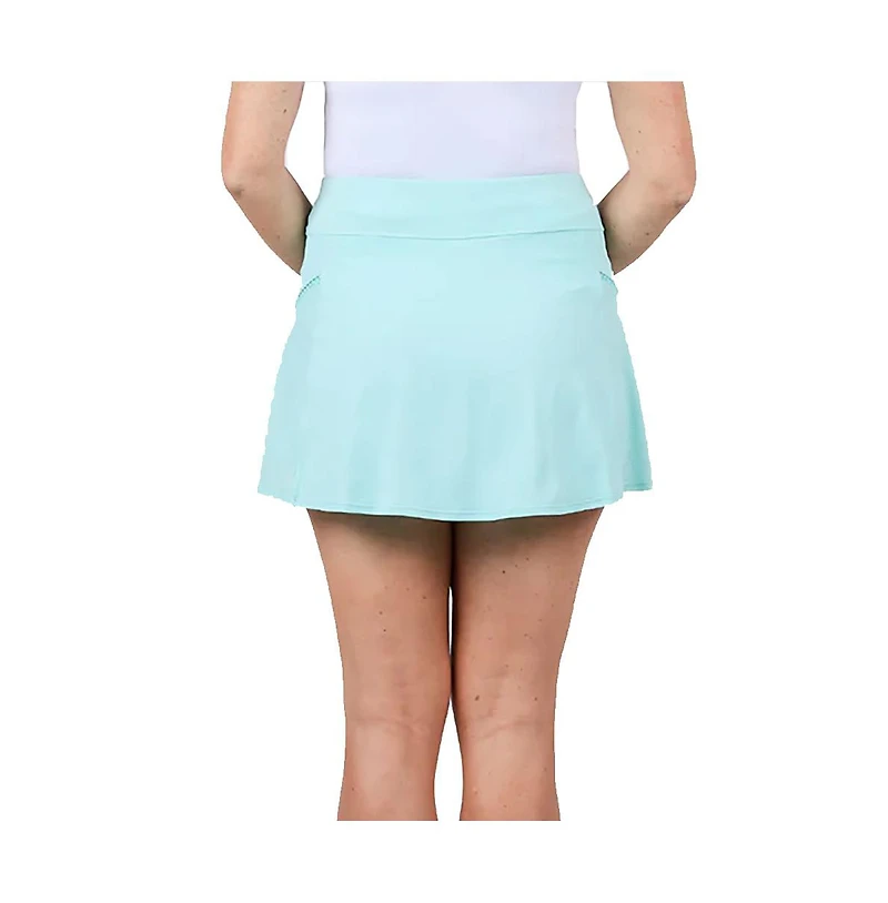 Sofibella Women's Perfect Storm 14 Inch Blue Light Tennis Skirt
