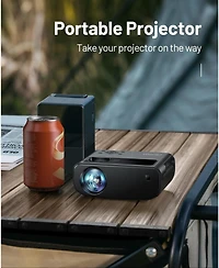 Elephas WiFi Projector for iPhone, Mini Projector with Tripod & Carry Bag, Compatible with iOS/Android/Windows/Tv Stick/Hdmi/Usb