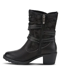 Spring Step Boisa Waterproof Mid Boot with Quilted Detail and Faux Fur Lining