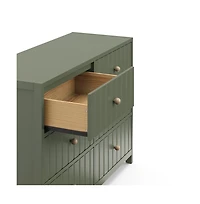 Graco Teddi 6 Drawer Double Dresser (Olive)