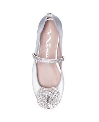 Nina Little and Big Girls Izzy Metallic Ballet Dress Shoe