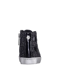 Nina Little and Big Girls Glitter High Top Sneakers