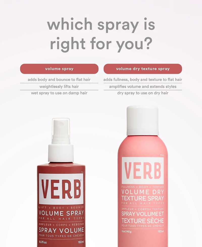 Verb Volume Dry Texture Jumbo Spray, 10 oz.