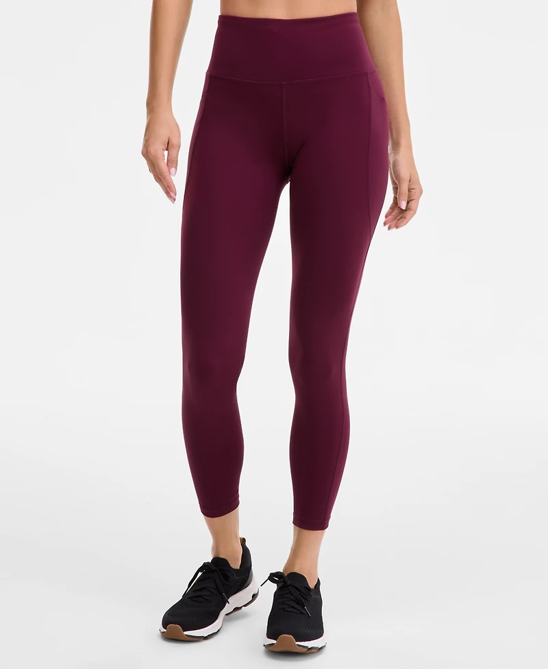 Id Ideology Women's Solid 7/8 Compression Leggings, Created for Macy's