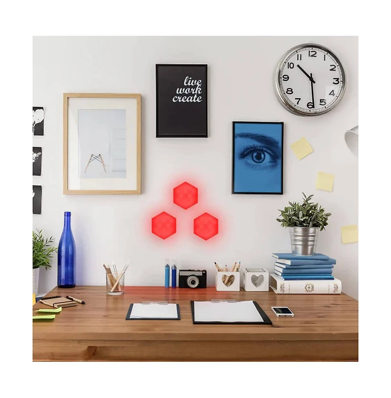 Multi-Color Led Touch Light 3-Pack with Remote Control