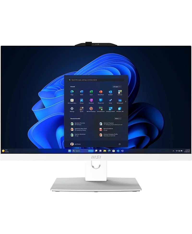 Msi Modern AM242TP 1M-1097US 23.8" Full Hd All-In-One Touchscreen Desktop Computer, Intel Core 5-120U 1.4GHz, 16GB Ram, 1TB Ssd, Windows 11 Home,