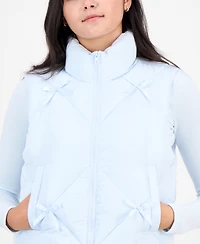 Madden Girl Juniors' Bow-Trim Puffer Vest