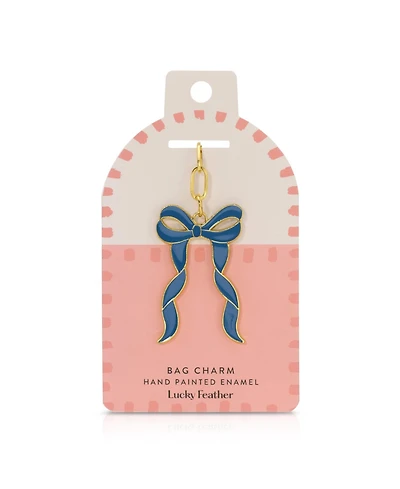 Lucky Feather Enamel Bag Charm