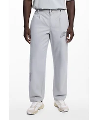 Desigual Men's Tailored long trousers with embroidery