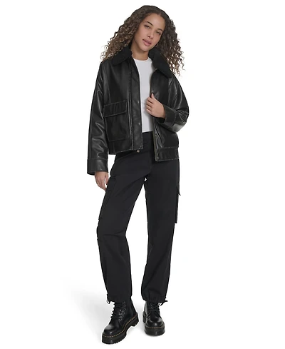 Levi's Women's Removable Collar Aviator Jacket