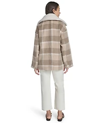 Levi's Women's Plaid Peacoat