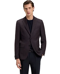Boss by Hugo Men's Checked Virgin Wool Slim-Fit Blazer