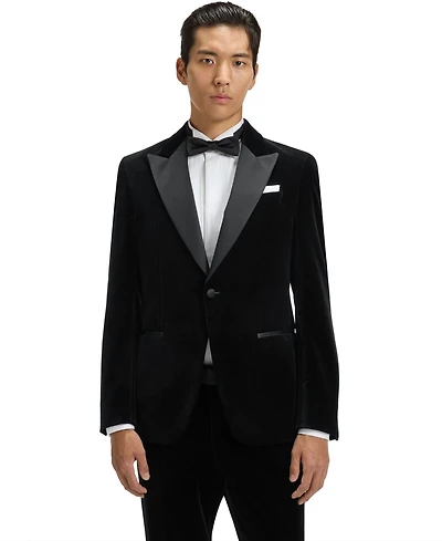 Boss by Hugo Men's Cotton Velvet Slim-Fit Tuxedo Jacket