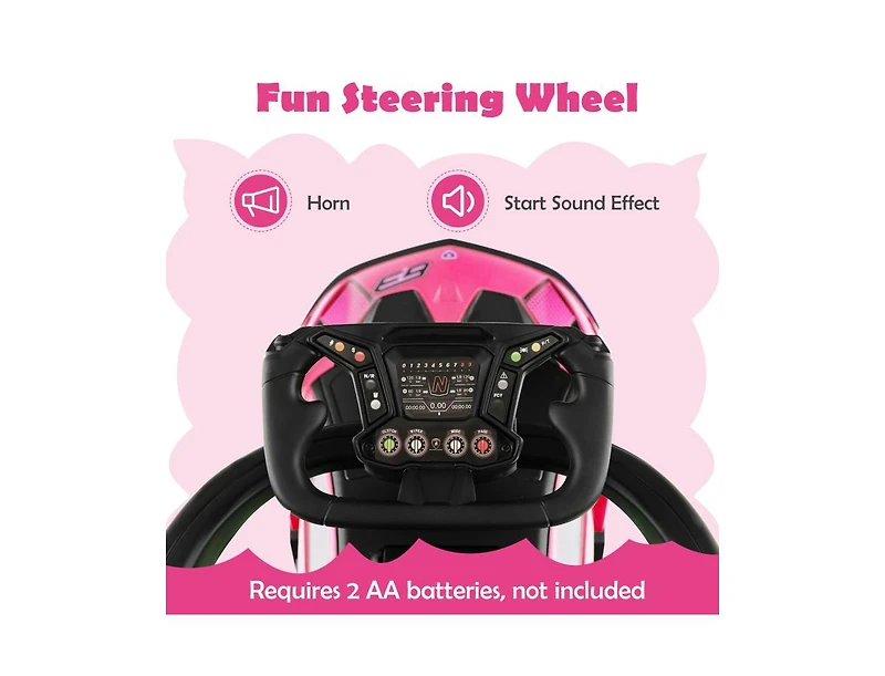 Boyel Living 3-in-1 Licensed Lamborghini Ride on Push Car with Handle Guardrail