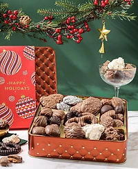 Bonnie & Pop Christmas Chocolate Gift Tin, 28 Pieces