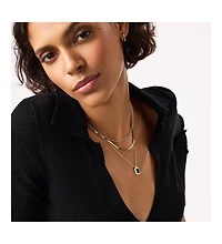 Ana Luisa Layered Necklace Set - Temple Green