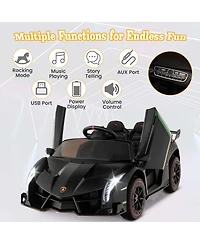 Licensed Lamborghini 4WD Kids Ride-on Sports Car 12V Electric Vehicle with Remote