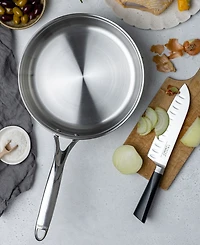 Cristel Castel Pro Ultraply Stainless Steel 5.5-Quart Saute Pan