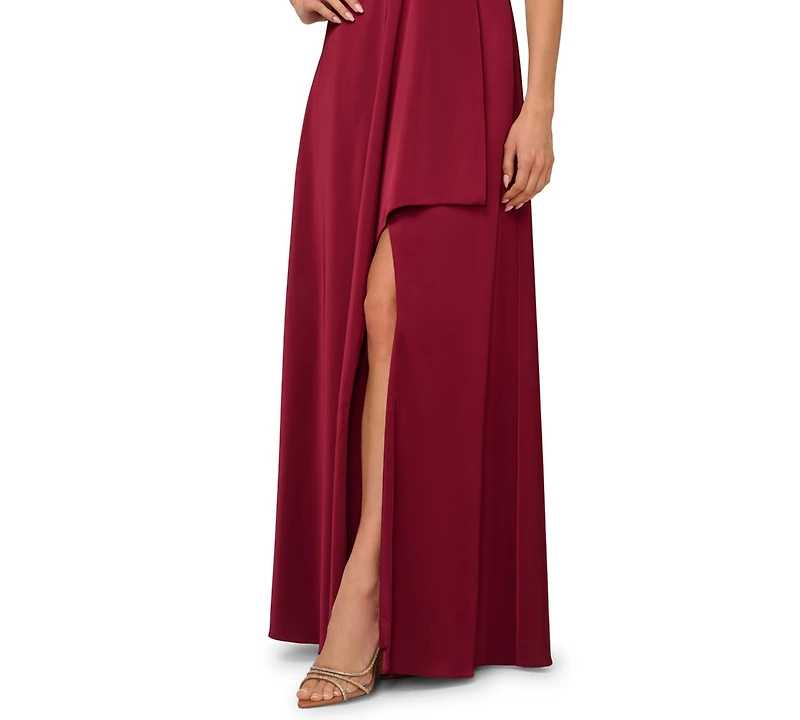 Adrianna Women's Stretch Satin Long Dress