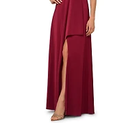Adrianna Women's Stretch Satin Long Dress
