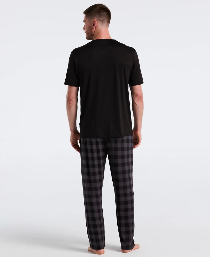 Perry Ellis Portfolio Men's Deluxe Touch Buffalo Plaid Sleep Pants