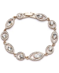 Givenchy Glass Crystal Foldover Flex Bracelet