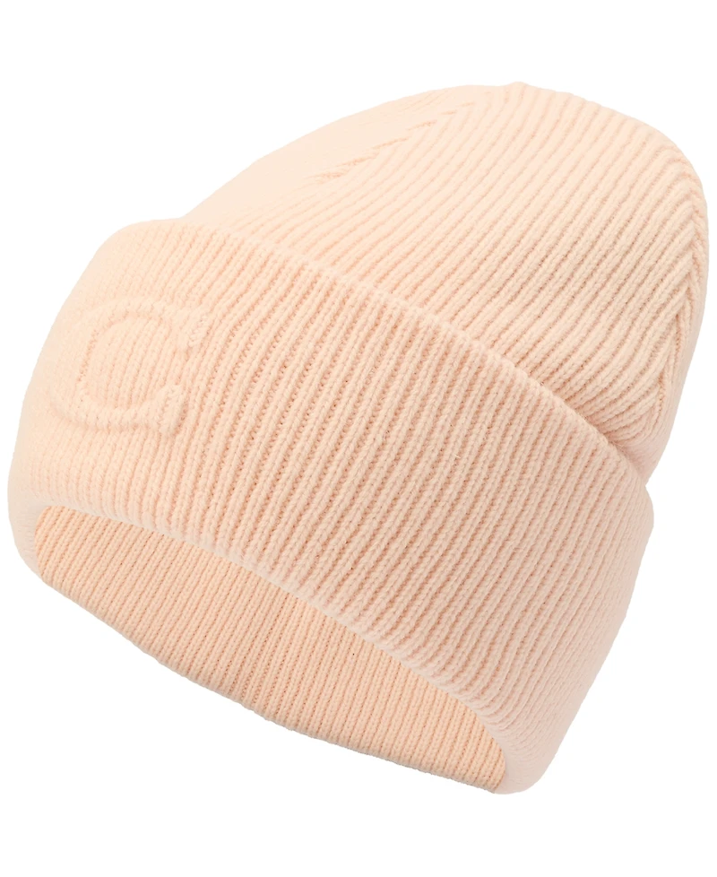 Coach Women's Embossed C-Knit Beanie Hat
