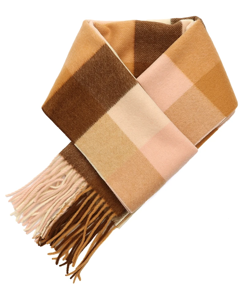 Coach Women's Multicolored Check Muffler Scarf