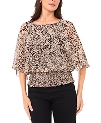Sam & Jess Women's Smocked-Waist Top