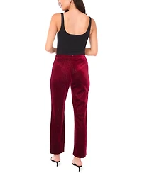 Sam & Jess Women's Velvet Straight-Leg Pull-On Pants