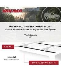 Yakima 60 Inch Tracks with CapNuts, Compatible with TrackTower or SkyLine Towers