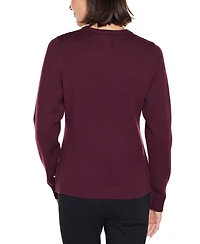 Belldini Women's Front-Embellished Sweater