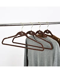 Trio Essentials 30PK Heavy Duty Velvet Hangers with Cascade Hook