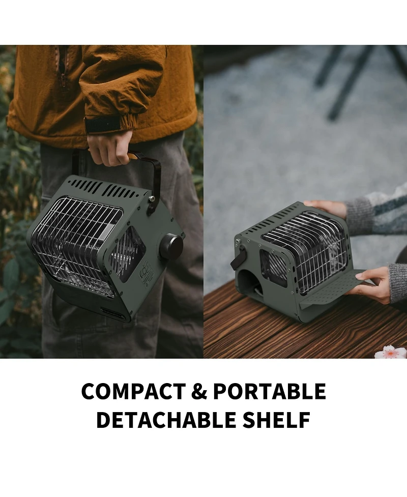 Naturehike 3 1 Portable Heater&Stove,50oz Outdoor Gas Stove,Camping Heaters,Heater Warming Stove,Adjustable Temperature,Over-Voltage Protection